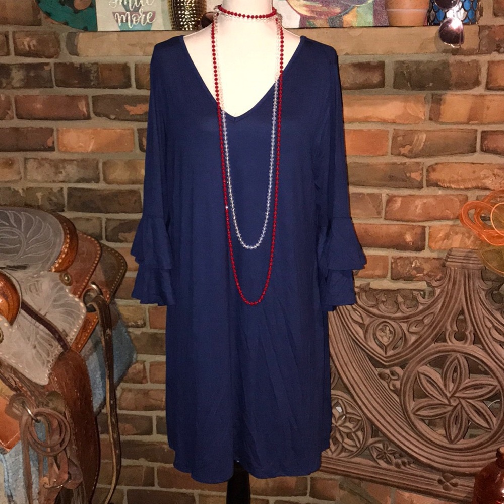Bellino Blue Plus High Low Tunic - Picture 2 of 8